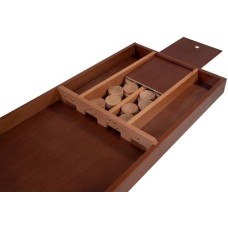 Sjoelbrett Longfield Holz mah/nat.200x40cm.