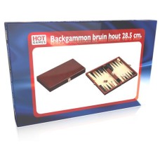 Backgammon Kassette Holz braun 28x15cm