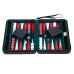 Backgammon mit Reißverschluss, 9 Zoll Schwarz