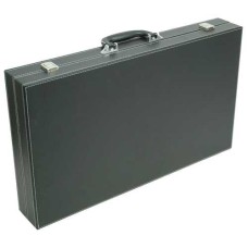 Backgammonkoffer Schw/Grün Intars.53x8 cm. Backgammonkoffer Schw/Grün Intars.53x8 cm.