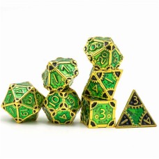 Steampunk Metall Würfelset Grün Steampunk Metall Würfelset Grün