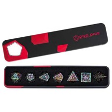 Würfelset Metall Regenbogen