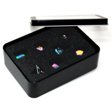 Metall-Würfelset Regenbogen in Metalldose Metall-Würfelset Regenbogen in Metalldose