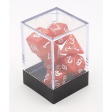Würfel Rot Perlmutt 7er-Set Brick Würfel Rot Perlmutt 7er-Set Brick