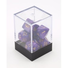 Würfel Paars Parelmoer 7 set Brick