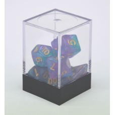 Würfel Stardust Aqua/Lila 7set