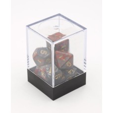 Würfel Blutspritzer Schwarz 7er-Set Brick