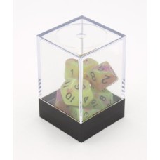 Würfel Glow i.t.Dark Geel/Roze 7st