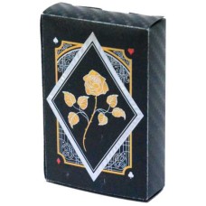 Spielkarten Schwarz Goldene Rose - 100 % Kunststoff Spielkarten Schwarz Goldene Rose - 100 % Kunststoff