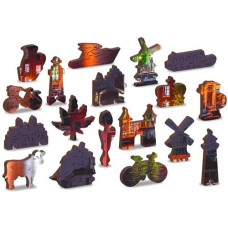 Wooden puzzle Amsterdam by night XL 600 Wooden puzzle Amsterdam by night XL 600