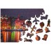 Wooden puzzle Amsterdam by night XL 600 Wooden puzzle Amsterdam by night XL 600