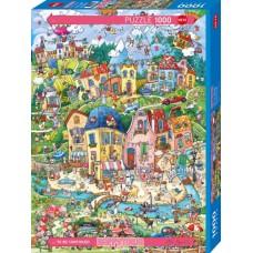 Puzzle Good Morning, Happytown 1000 Heye