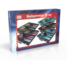 Backgammon 38cm.blau Kunstl.mit rotem Streifen. Backgammon 38cm.blau Kunstl.mit rotem Streifen.