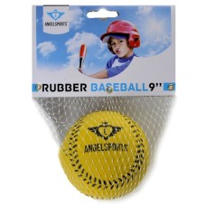 Baseball PVC Cover gelb genäht im Netz. Baseball PVC Cover gelb genäht im Netz.