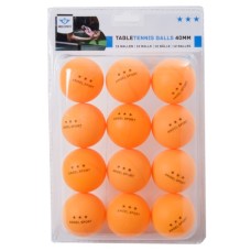 Tischtennisbälle Orange 12 in Blisterr 3*st Tischtennisbälle Orange 12 in Blisterr 3*st