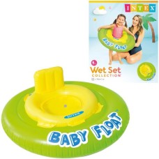 Schwimmen-Ring-Baby-Float grün-gelb.