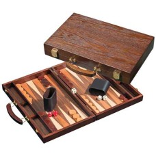 Backgammon Holz 38x24cm.Erle-Walnuss lackiert Backgammon Holz 38x24cm.Erle-Walnuss lackiert