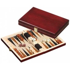 Backgammon 1100 Mini Holz braun 19x12cm Backgammon 1100 Mini Holz braun 19x12cm