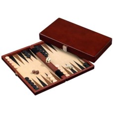 Backgammon Kassette Holz braun 28x15cm Backgammon Kassette Holz braun 28x15cm