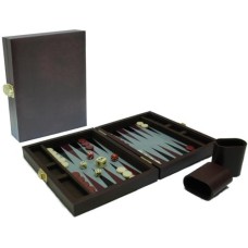 Backgammonkoffer magnet.Braun 23x17cm. Backgammonkoffer magnet.Braun 23x17cm.