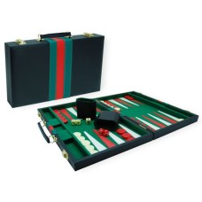 Backgammon 38 cm.schwarz.grün.rot Backgammon 38 cm.schwarz.grün.rot