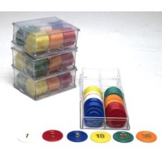 Roulette-Chips 240st.rund 25mm.4x60 Kass. Roulette-Chips 240st.rund 25mm.4x60 Kass.