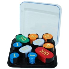 Roulettechips 100 Stück Gold geprägt Roulettechips 100 Stück Gold geprägt