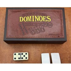 Domino Doppel-6, 12 mm dick, im PU-Koffer. Domino Doppel-6, 12 mm dick, im PU-Koffer.