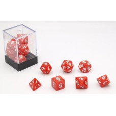 Würfel Rot Perlmutt 7er-Set Brick Würfel Rot Perlmutt 7er-Set Brick