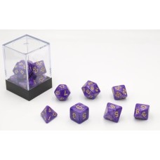 Würfel Paars Parelmoer 7 set Brick Würfel Paars Parelmoer 7 set Brick