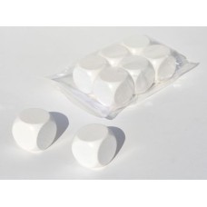 Würfel 6-Seitig,30 mm, Weiss leer VE 6 Würfel 6-Seitig,30 mm, Weiss leer VE 6