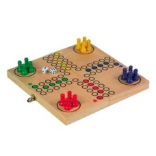 LUDO Spiel Kassette Holz natur 30 cm LUDO Spiel Kassette Holz natur 30 cm