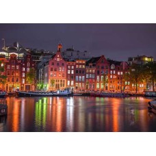 Wooden puzzle Amsterdam by night XL 600 Wooden puzzle Amsterdam by night XL 600